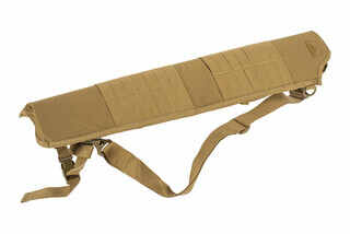 The Red Rock Outdoor Gear Coyote Brown Shotgun Scabbard is compatible with MOLLE attachments